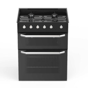 Cuisinière Thetford Enigma gaz noire sans couvercle SOH46988-SP
