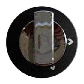 Bouton plaque / gril Thetford noir et chrome SPCC0590.CR (Enigma)