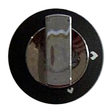 Bouton plaque / gril Thetford noir et chrome SPCC0590.CR (Enigma)