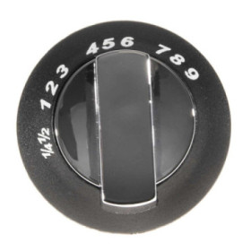 Bouton de four Thetford noir et chrome SPCC0595.CR (Enigma)