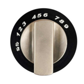 Bouton de four Thetford noir et satiné SPCC0595.SA (Enigma)