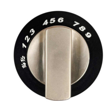 Bouton de four Thetford noir et satiné SPCC0595.SA (Enigma)
