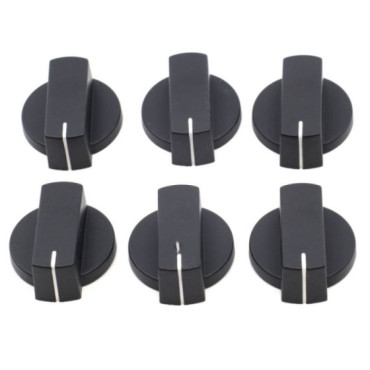 Jeu de 6 boutons droits noirs Thetford SSPA0901.BK