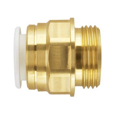 Raccord droit 28 mm x 1" BSP mâle laiton DZR JG Speedfit