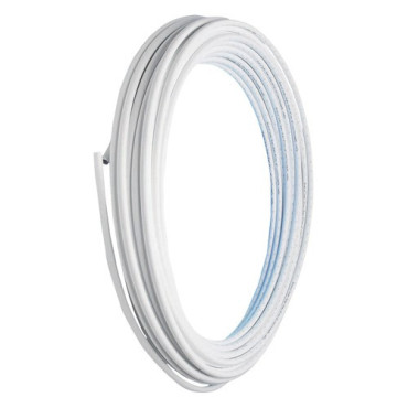 Tube PER barrière blanc 22 mm JG Speedfit - longueur droite de 6 m