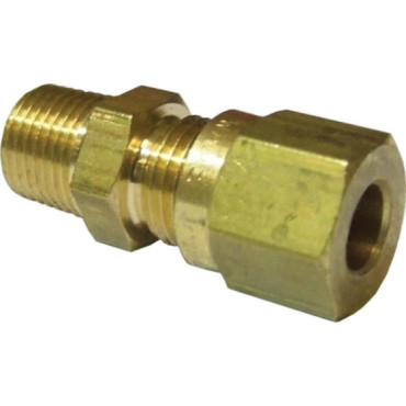 Raccord instantané laiton mâle BSP pour tube nylon 6 à 12 mm