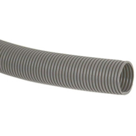 Tuyau d'évacuation annelé gris pour mobil-home - couronne