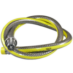 Flexible de cuisinière inox 1250 mm baïonnette x 1/2" BSPT mâle