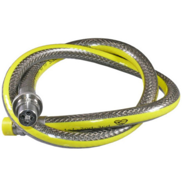 Flexible de cuisinière inox 1250 mm baïonnette x 1/2" BSPT mâle