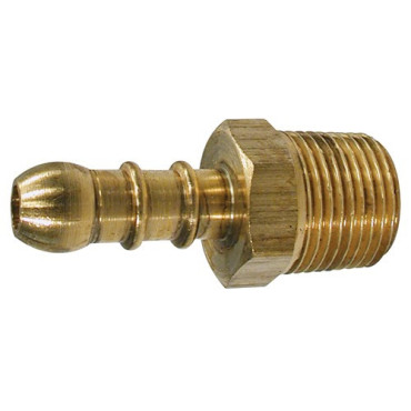 Raccord cannelé laiton 3/8" BSP conique vers embout 10 mm