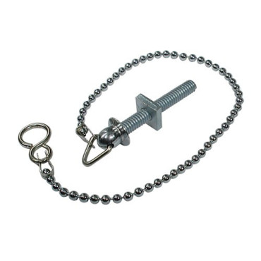 Chaînette de bonde 25 cm avec attache chromée
