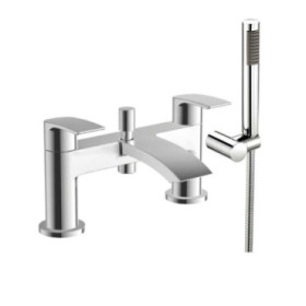 Mitigeur bain-douche Belini avec kit de douche - chromé ou noir mat