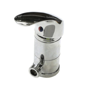 Mitigeur de douche monobloc chromé à levier