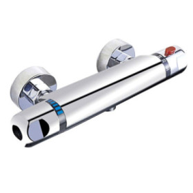 Mitigeur thermostatique de douche horizontal entraxe 150 mm chromé