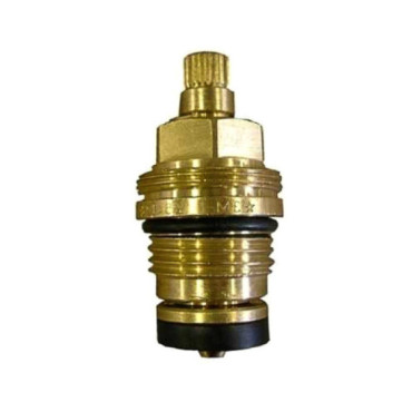 Tête de robinet 1/2” en laiton avec joints caoutchouc
