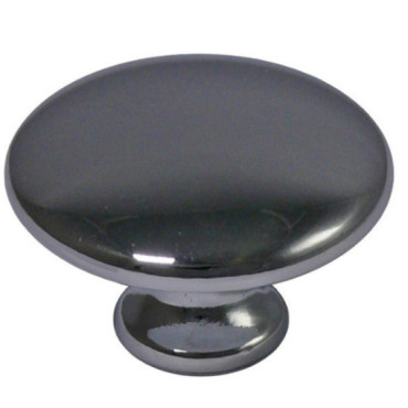Bouton de meuble rond 23 mm - chromé ou nickel mat