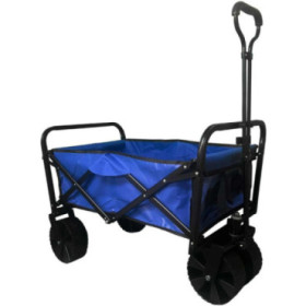 Chariot pliant tout-terrain 100 L avec roues increvables