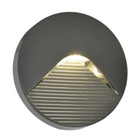 Applique extérieure LED Breez anthracite IP65 - ronde ou rectangulaire