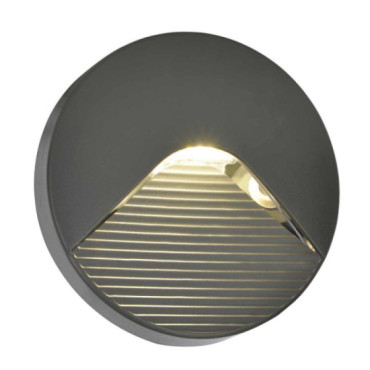 Applique extérieure LED Breez anthracite IP65 - ronde ou rectangulaire