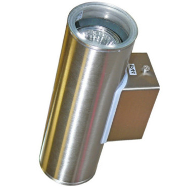 Applique extérieure inox GU10 double faisceau