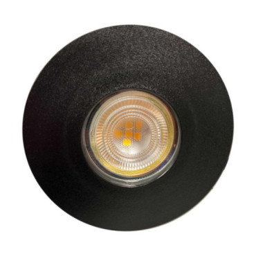 Spot extérieur noir à encastrer - découpe 73 mm