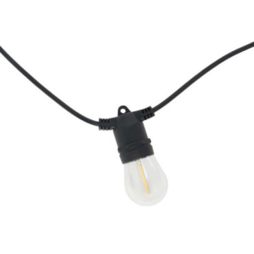 Guirlande guinguette solaire et USB - 10 ampoules LED