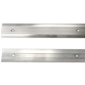 Barre de seuil chromée pré-percée 2,7 m - 34 ou 38 mm