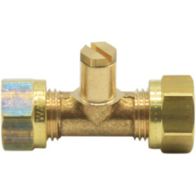 Union avec prise de pression gaz - 8 ou 10 mm