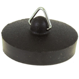 Bouchon de vidage en PVC noir 1"1/4