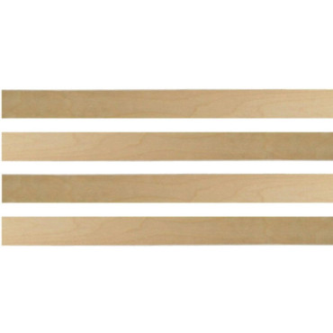 Lattes de sommier en bois - lot de 15 - 755 ou 900 mm