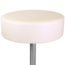 Assise de tabouret en simili cuir - crème ou marron