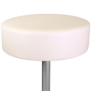 Assise de tabouret en simili cuir - crème ou marron