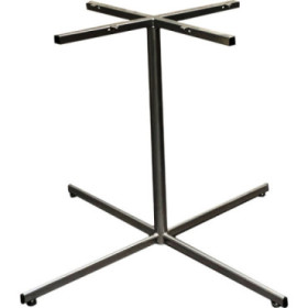 Pied de table métal argent - hauteur 675 mm