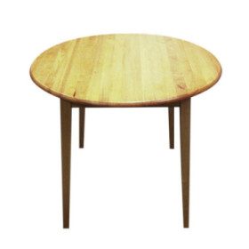 Table ronde à abattants Hanover - chêne clair