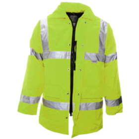 Parka haute visibilité doublée matelassée - M ou 2XL