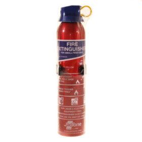 Extincteur à poudre 600 g avec support - classes B et C