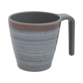 Mugs Halo en mélamine - lot de 4 - 2 tailles, 4 coloris