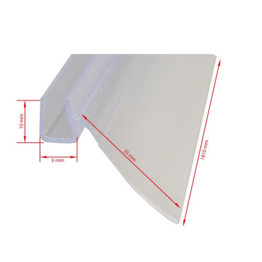 Joint vertical porte douche