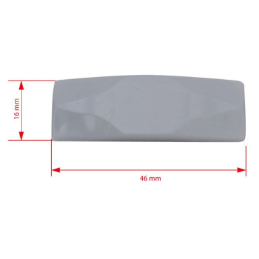 Gache 4 mm gris clair poignee de fenêtre