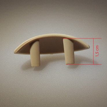 Cache tempête arrondi beige