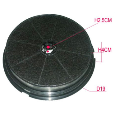 Filtre à charbon hotte CR300